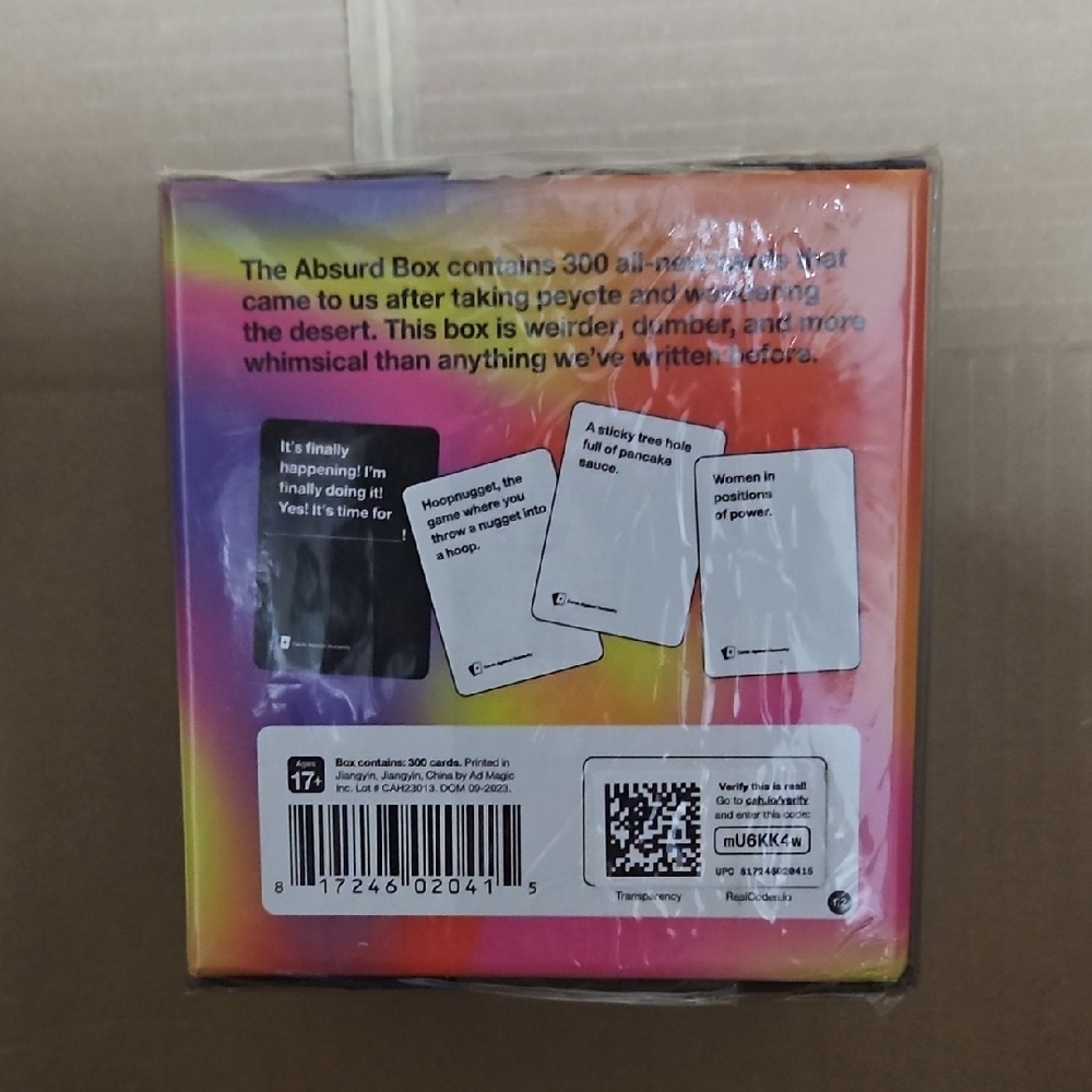Cards Against Humanity Multicolor Absurd Box - Picture 2 of 4